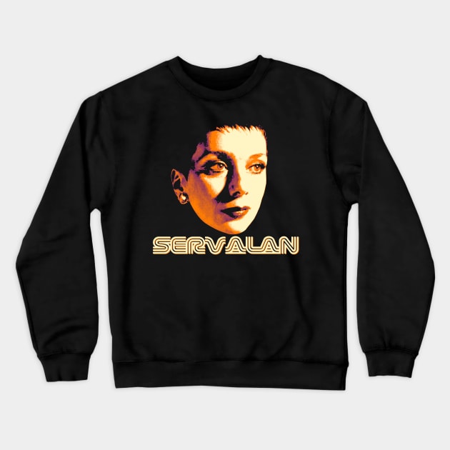 Jacqueline Pearce Crewneck Sweatshirt by MichaelaGrove